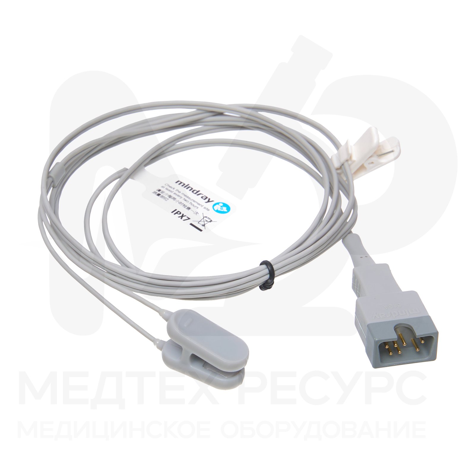 Датчик SpO2, многоразовый, взр/дет, ушной, 513A